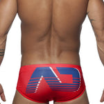 2 Pack Men's Trendy Prints U-Pouch Low-Rise Skin-Friendly Swim Briefs
