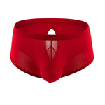 3 Pack Men's High Stretch Sexy Quick-Dry Stay-Put Fit Sporty Cut Solid Color Trunks