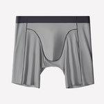 2 Pack Men's Ice Silk Sports Anti-Chafing Extended-Length Boxers Briefs