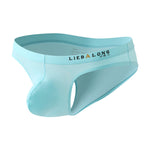 4 Pack Men's Ice Silk Low-Rise Big Pouch Sexy Comfortable Bikini
