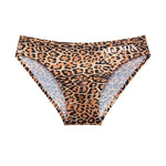 3 Pack ALLMIX Men's 3D Pouch Sexy Leopard Print Ice Silk Briefs