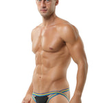 Men's Sexy Colorful Cross Band Jockstrap