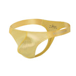 3 Pack Men's Low Waist Transparent Sexy Large Pouch Ice Silk Thong
