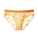 4 Pack Men's Ice Silk Cooling Lace Jacquard Seamless Ultra Thin Briefs