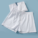 Men’s Cotton Boxer Shorts With Button Fly