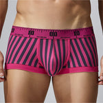 3 Pack Men's Snug Fit Trendy Striped Design Sporty Cut Cooling Airflow Trunks