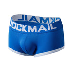 2 Pack Men's Breathable Cotton Skin-Friendly Sexy Low-Rise & Revealing Jockstraps
