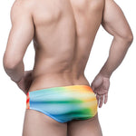Men's Gradient Swim Briefs Sexy Bikini