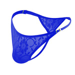 4-pack Men's Lace Side Buttoned Thongs