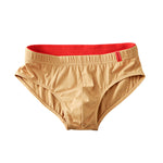 4 Pack Men's Solid Color Cotton Low-Rise Seamless Comfort Briefs