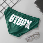 2 Pack Men's Low-Rise Printed Quick-Dry Seamless Comfort Swim Briefs
