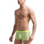 2 Pack Men's Sexy Transparent Mesh Trunks