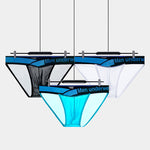 2 Pack Men's Ultra-Thin Semi-Transparent Sexy Sports Bikini