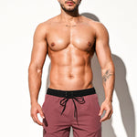 Men's Solid-Colored Breathable Mesh Board Shorts