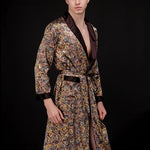 Men's Luxurious Satin Printed Robe