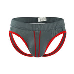 3 Pack Men's Breathable Mesh Sexy Moisture-Wicking 3D Cutting Jockstrap