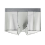 4 Pack Men's Sporty & Breathable Seamless Ice Silk Smooth Trunks