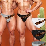 3 Pack Men's Low Rise Cotton Sexy Fashion U Convex Comfort Briefs