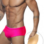 Men's Anti-Odor Sporty Cut Solid Color Swim Briefs