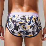 2 Pack Men's Stylish Prints Skin-Friendly & Stretch Fit Briefs