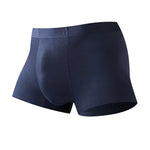 2 Pack Men's Seamless Comfort Stretch Fabric Breathable Modern Fit Solid Color Trunks