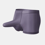 3 Pack Men's Ice Silk Dual Pouch Cooling Breathable Lightweight Trunks