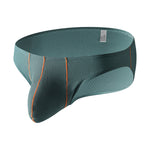4 Pack Men's Low-Rise Textured Solid Briefs with Enhanced Pouch