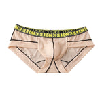 2 Pack Men's Ice-Silk Stretch Sports Briefs with 3D Pouch