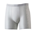 3 Pack Men's Satin Lace Jacquard 3D U-Pouch Anti-Chafe Breathable Midway Briefs