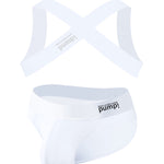 Men's Athletic High-Stretch Compression Active Set with Breathable Support Design