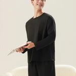 Men's Seamless Comfort Snug-Fit Second-Skin Solid Color Lounge & Sleepwear