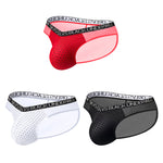 2-Pack Breathable Low Waist U-Convex Semi-Transparent Men's Briefs