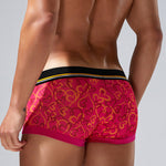 2 Pack Men's Odor-Control Breathable Printed Trunks