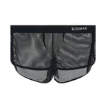 2 Pack Men's Mesh Breathable Solid Color Low-Rise Quick-Dry Fabric Boxers