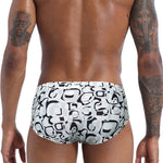 Men's Low-Rise Printed Casual Swim Brief