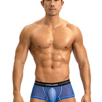 2 Pack Men’s Sexy Low-rise Transparent Mesh Trunks