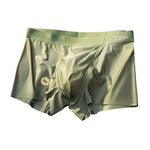 3 Pack Men's Mulberry Silk 10A Antibacterial Ice Feel Satin Light Luxury Trunks
