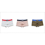 3 Pack Men's Lace Mesh Quick-Drying Breathable Solid Color Trunks
