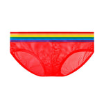 3 Pack Men's Stretchy Mesh Rainbow Style Lightweight Breathable Bikinis
