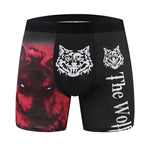 4 Pack Men's Digital Print Comfortable & Breathable Stretch Fit Boxer Briefs