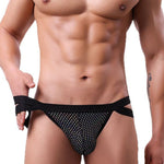 3 Pack Men's Front Mesh Breathable Sporty & Trendy Jockstraps