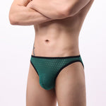 2 Pack Men's Solid-Color Checkered Briefs