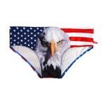 Men's Low-Rise Stylish Animal Print Swim Briefs