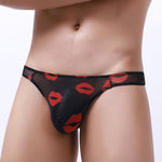3 Pack Sexy Print Low-rise Thongs for Men