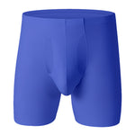 2 Pack Men's Anti-Chafing Mid-Rise Solid Color Boxer Briefs