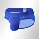 2 Pack Men's Low Rise Mesh Large Pouch U-convex Breathable Comfortable Briefs