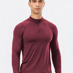 Men's Zip-Up Sports Long Sleeve Shirt