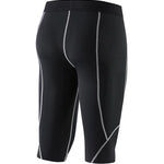2 Pack Men's Sweat-Wicking Quick-Dry Muscle-Hugging Fit Activewear Tights