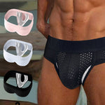 2 Pack Men's Mesh Sport Separate Pouch Breathable Lift & Support Design Briefs
