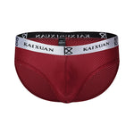 3 Pack Men's Soft Skin-Friendly Ice Silk Thin Low-Rise Briefs